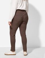 Kalhoty - Proužky - svetle hneda