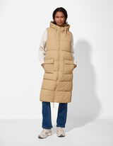 Lange Weste - Regular Fit - beige