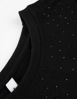 Pulover - Okrasni kamni - crna