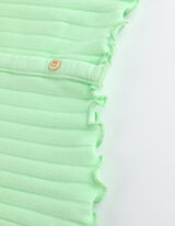 Top - Abbottonatura - verde chiaro