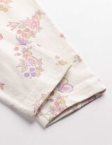 Leggings - Allover-Print - wei&szlig;