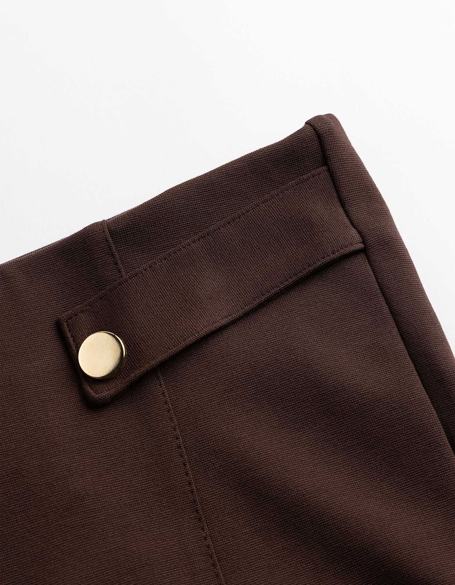 Leggings - Viskose-Anteil - Dunkelbraun