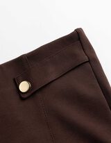 Leggings - Viskose-Anteil - Dunkelbraun