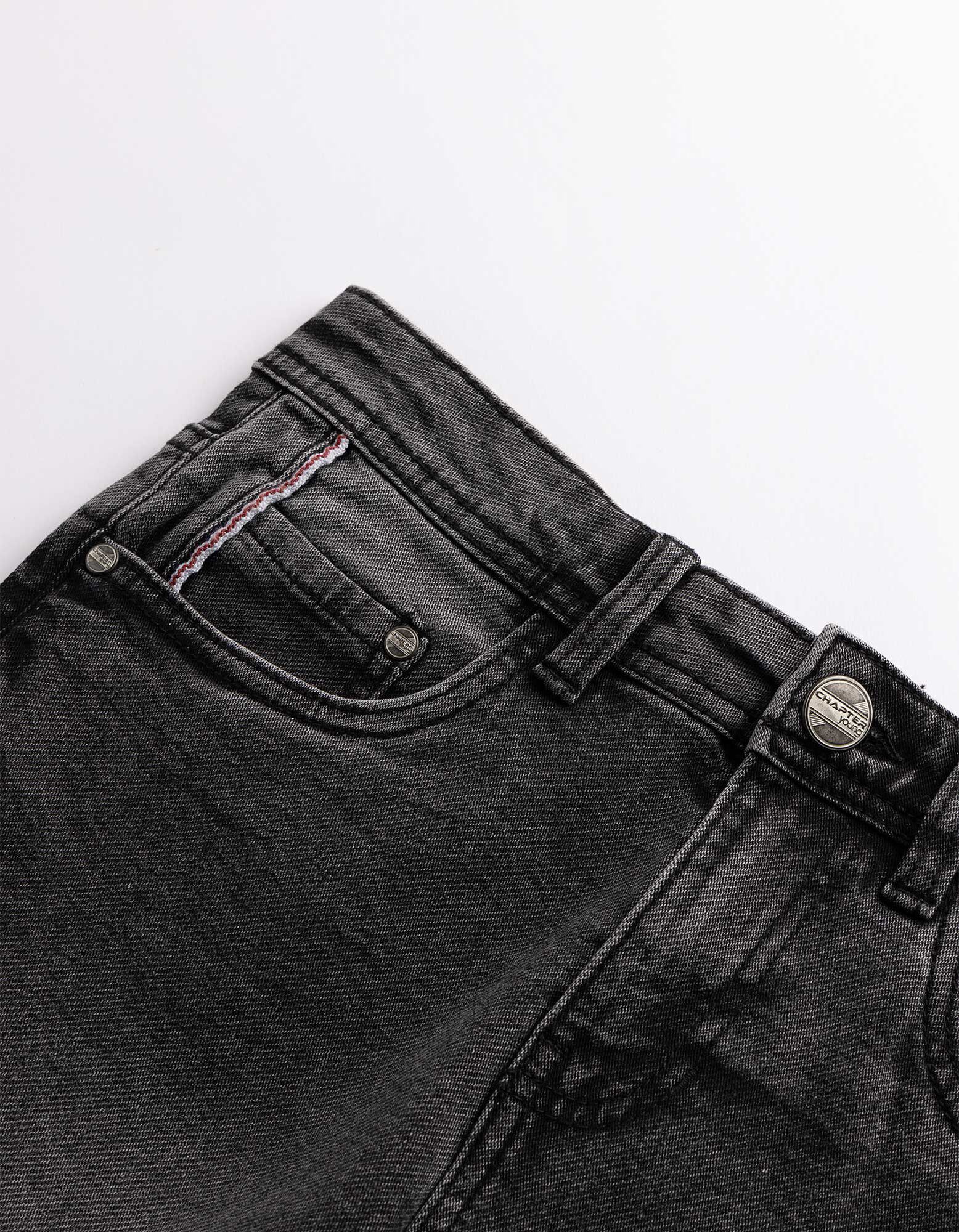 Short en jean - denim noir - noir