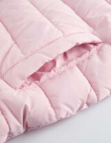 Lang vest - Capuchon met tunnelkoord - roze