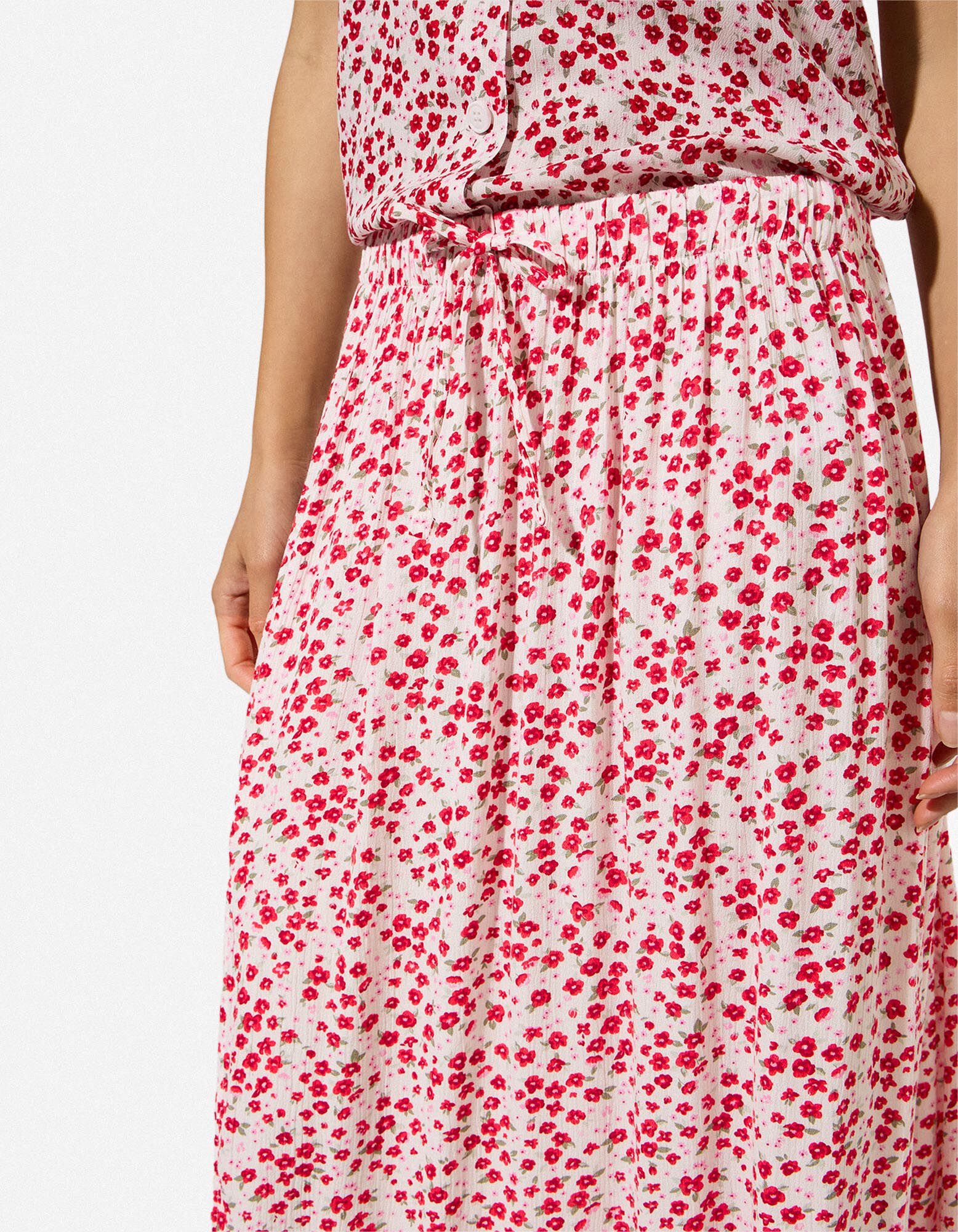 Rock - Florales Muster - Off-White
