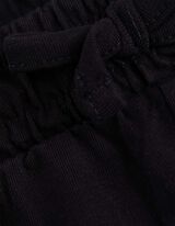 Kratke hlače - Aplikacija s pentljami - crna