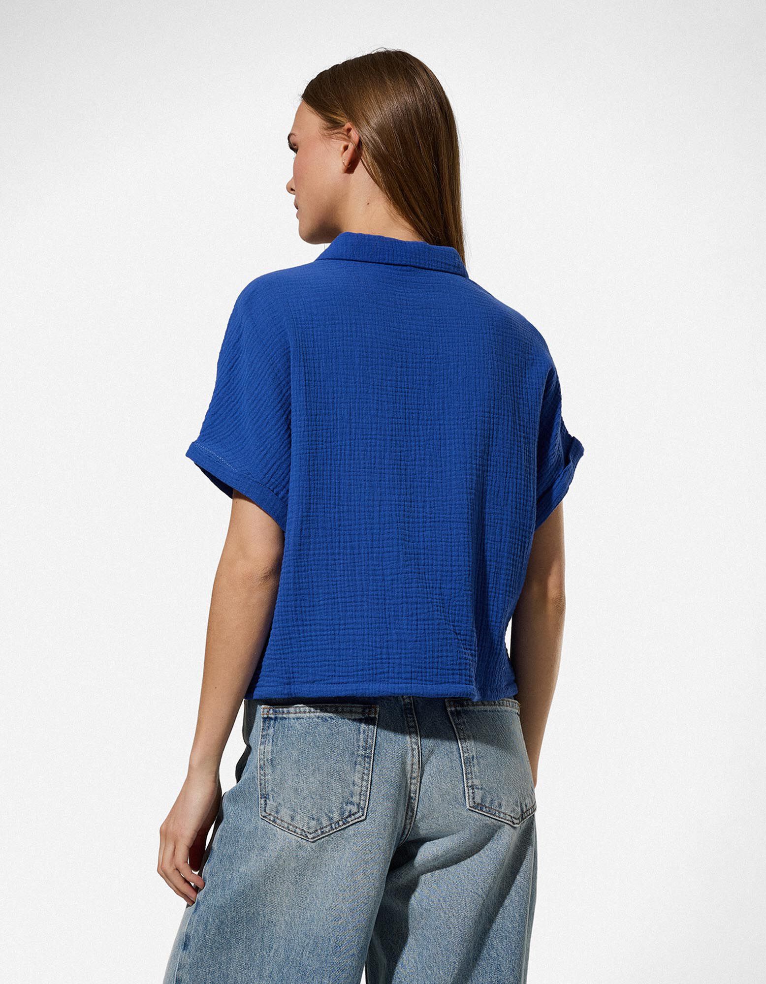 Chemise - Mousseline - Bleu