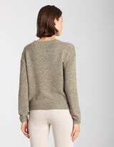 Džemper - Varijanta veće veličine - tamno-zelena