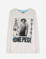Maglia a manica lunga - One Piece - bianco
