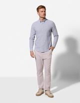 Hemd - Leinen-Mix - dunkelblau