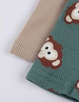 Ensemble pyjama composé d'un t-shirt à manches longues et d'un pantalon  - Lot de 2 - bronze