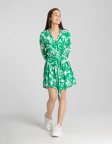 Longbluse - Knopfverschluss