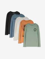 Langarmshirt - 5er-Pack