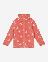 Pullover in pile - Stampa allover - rosa