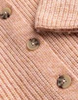 Cardigan - Rippenstruktur - Pink