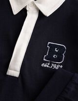 Poloshirt - Applikation - Dunkelblau