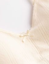 Bustier - Pointelle - lichtgeel