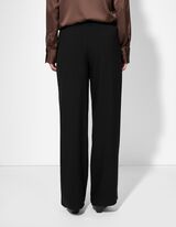 Broek - Wide fit - zwart