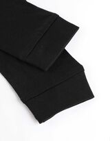 Feliratos nyomott minta - fekete