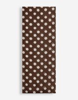 Loop-Schal - Polka Dots - Braun
