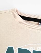 Mikina - Predná potlač - bezova