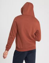 Bluză cu glugă - Amestec de bumbac - Maro