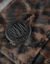 Gonna midi - Motivo leopardato - marrone chiaro