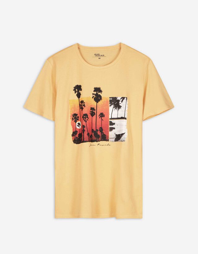 Tricou - Imprimeu - Galben deschis