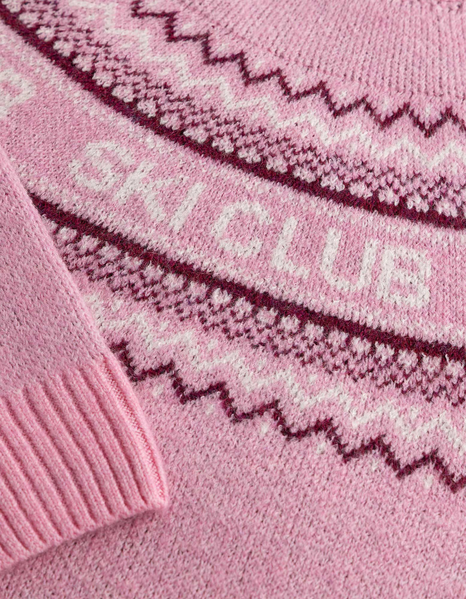 Pullover - gemustert - Pink