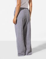 Pantalon de pyjama - Viscose m&eacute;lang&eacute;e - bleu fonc&eacute;