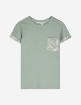 T-Shirt - Brusttasche - grün