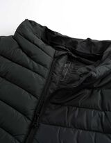 Steppelt mellény - Levehető kapucni - sötétzöld