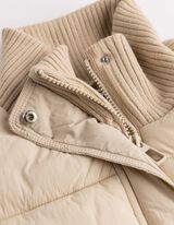 Steppweste - Cropped - hellgrau