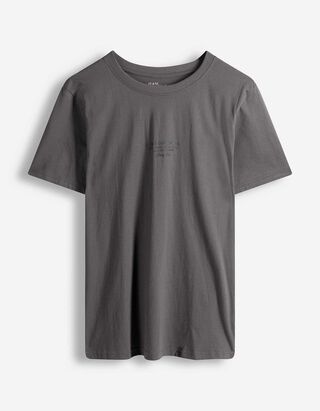 T-shirt - Effen - donkergrijs