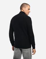 Dukserica sa kapuljačom - Ruska kragna - crno