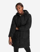 prošiveni kaput - Vodoodbojno - crna