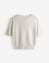 Pullover - Kurze &Auml;rmel - wei&szlig;