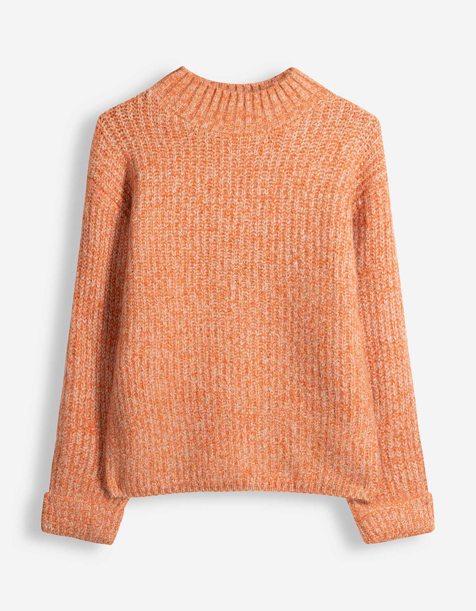 Pullover - &Auml;rmel mit fixiertem Aufschlag - Orange