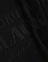 Mikina - Výšivka - cerná