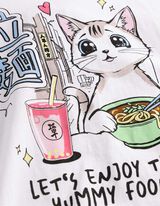 T-Shirt - Glitzerprint - wei&szlig;