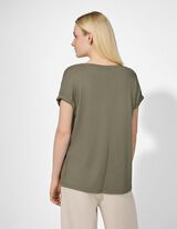 Tričko - Směs s visk&oacute;zou - zelena