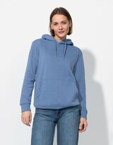 Hoodie - Kangurutasche - hellblau
