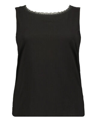 Damen Top mit Spitzenbesatz