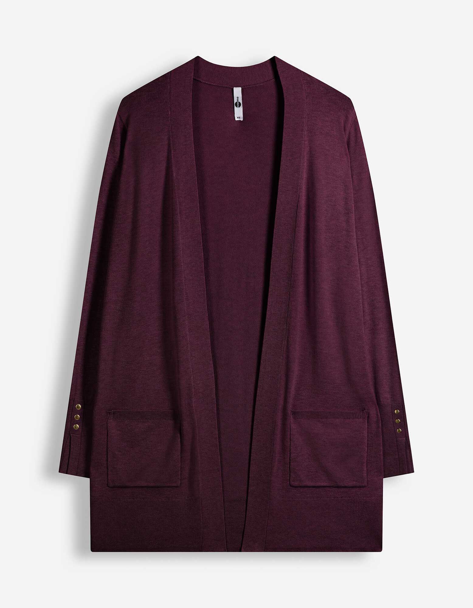 Longcardigan - Feinstrick - Lila