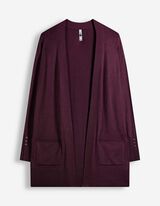 Longcardigan - Feinstrick - Lila