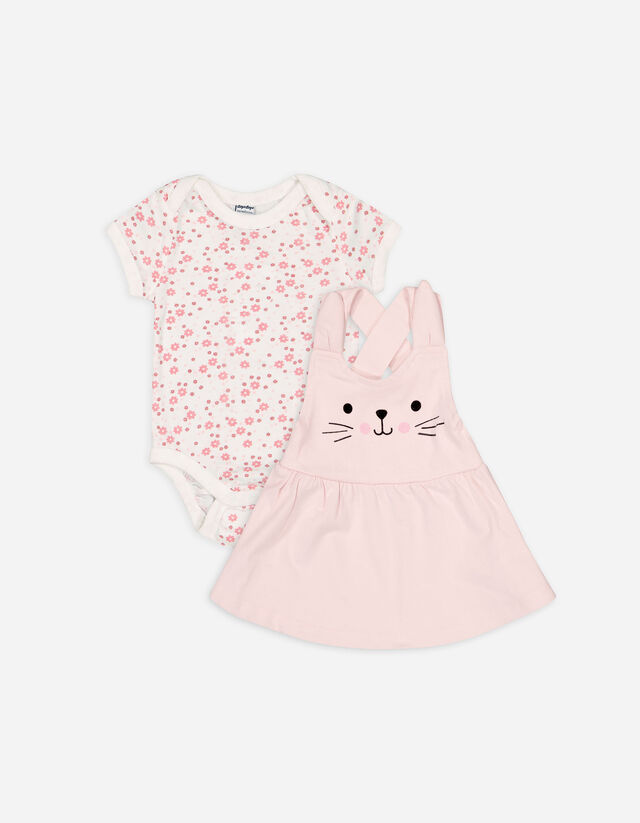 Set di body e vestito - Ricami - rosa