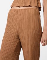 Palazzohose - Viskose-Mix - hellbraun