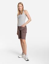 Bermuda hlače  - Pri&scaron;iti žepi - rjava