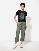 Pantacourt - Unicolore - Vert clair